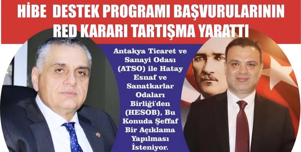 Hibe  Destek Programı Başvurularının Red Kararı Tartışma Yarattı.