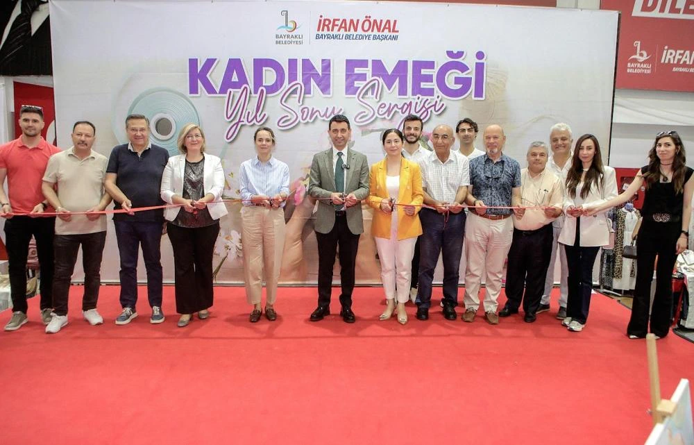 Bayraklılı kadınlarının yıl sonu sergisinde Filistin Vurgusu