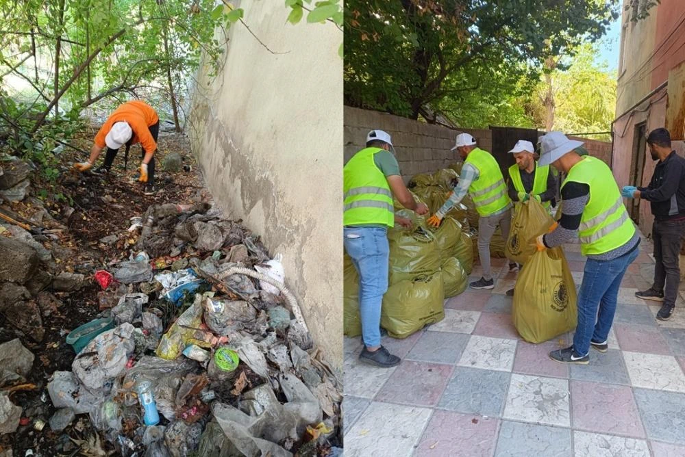 Kaya Plaza Çevresindeki 1,5 Ton Çöp Temizlendi: Vatandaşlar Rahat Nefes Aldı