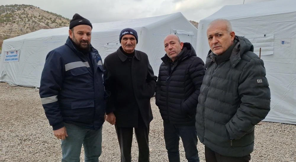 Beypazarı'nda  Oda başkanlarından madencilere destek geldi