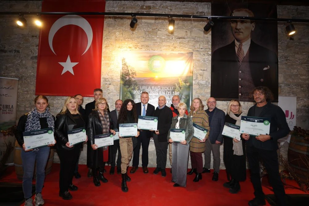 Urla Bağ Yolu En İyi 100 Sürdürülebilir Destinasyon Arasında