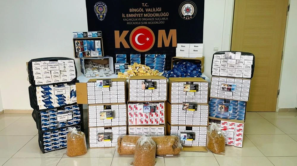 Bingöl Polisinden Kaçakçılara Operasyon: Tütün ve Makaron Ele Geçirildi