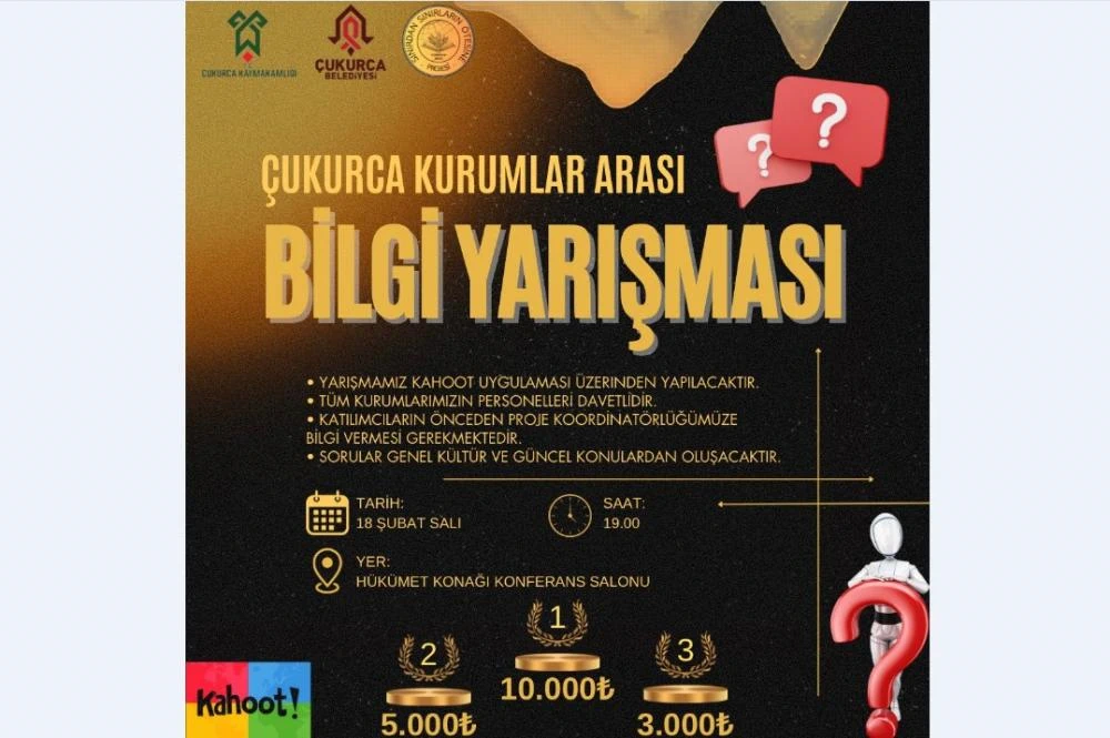 Çukurca’da Kurumlar Arası Bilgi Yarışması Başlıyor! Büyük Ödüller Sahiplerini Bekliyor
