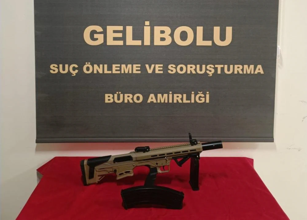 Çanakkale Gelibolu’da Ruhsatsız Otomatik Tüfek Operasyonu