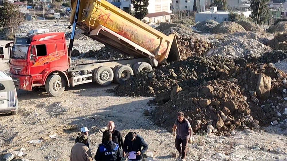 Hatay’da Kaçak Hafriyat Dökümüne Drone ile Suçüstü