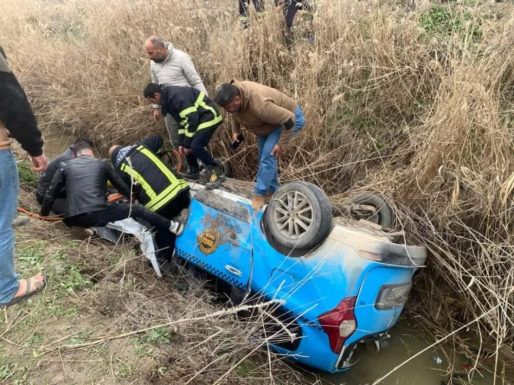Hatay’da Feci Kaza: Ticari Taksi Uçuruma Yuvarlandı
