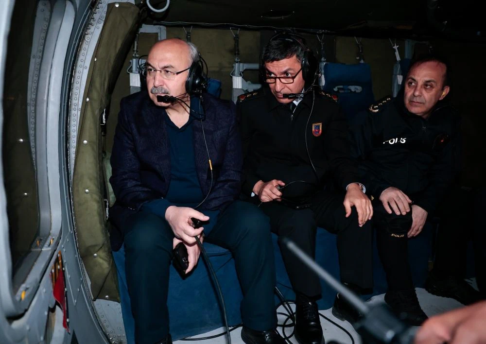 Vali Yavuz Selim Köşger, Adana’da Güvenlik Denetimlerini Havadan İnceledi