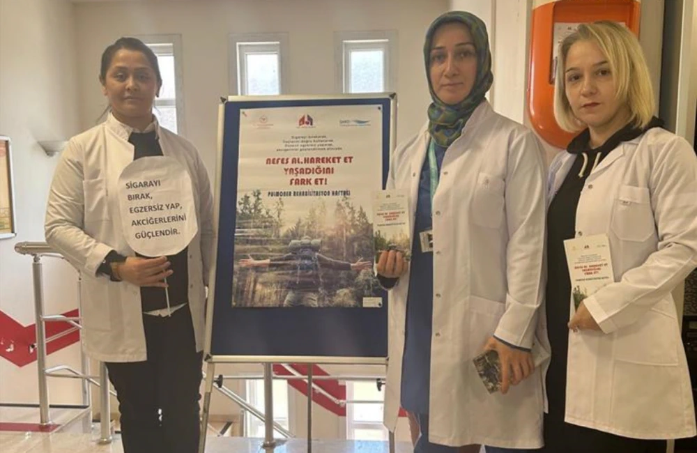 Rize’de Pulmoner Rehabilitasyon Haftası İçin Farkındalık Çalışmaları Yapıldı