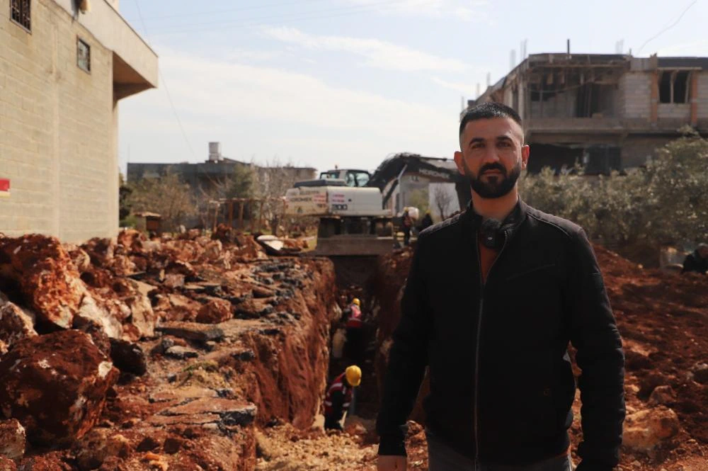 Hatay Büyükşehir Belediyesi’nden Reyhanlı’da Kanalizasyon Çalışması