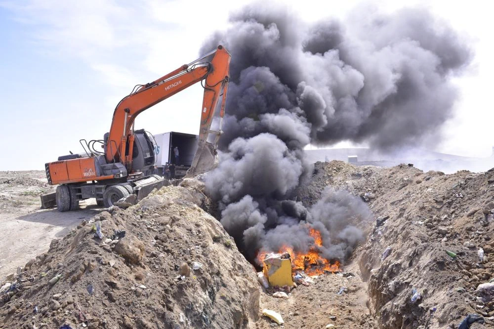 Ceylanpınar'da 9,5 Ton Bozulan Tavuk Eti İmha Edildi!