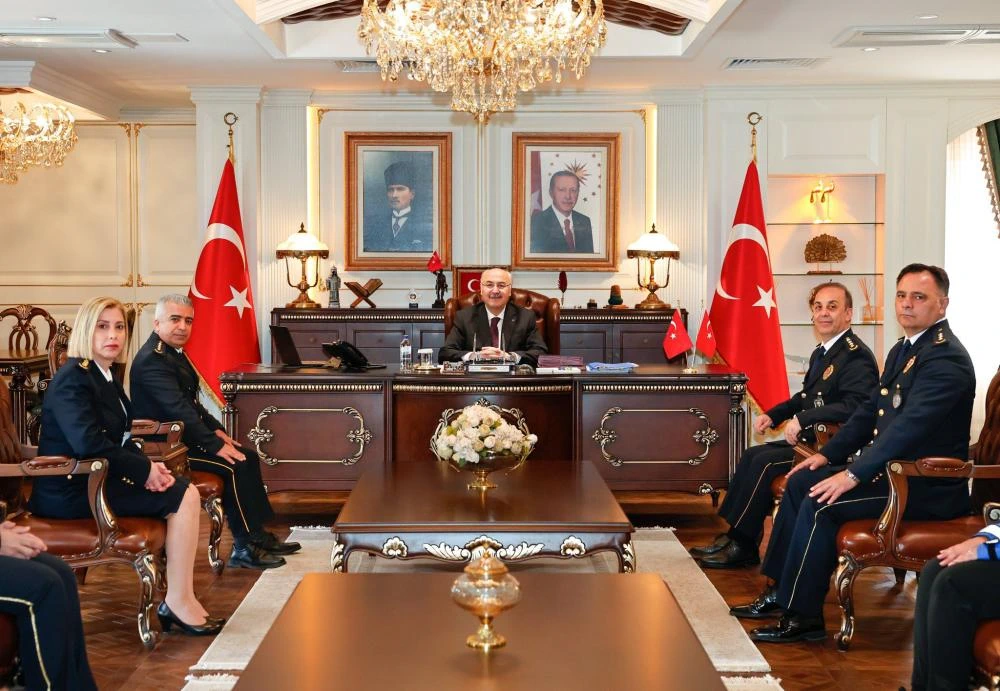 Emniyet Müdürü Arıkan ve Polis Akademisi, Vali Köşger’i Ziyaret Etti