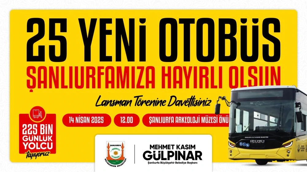 Şanlıurfa Büyükşehir Belediyesi Toplu Taşıma Filosunu Güçlendirdi