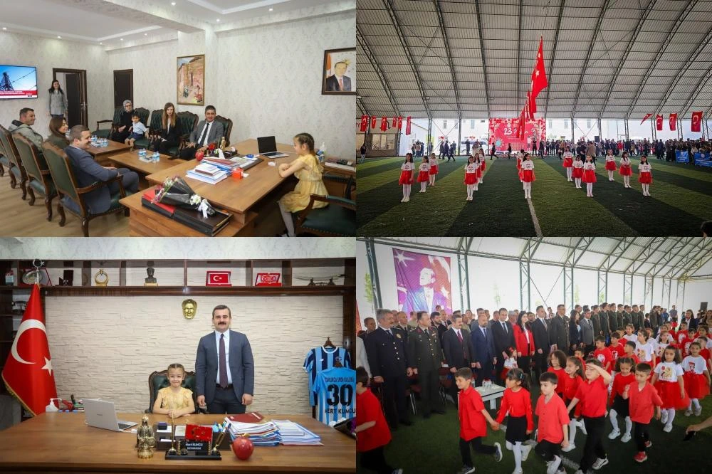 Çukurca’da 23 Nisan Coşkusu: Kaymakamlık Koltuğu Minik Eylül Ecem’e Emanet Edildi