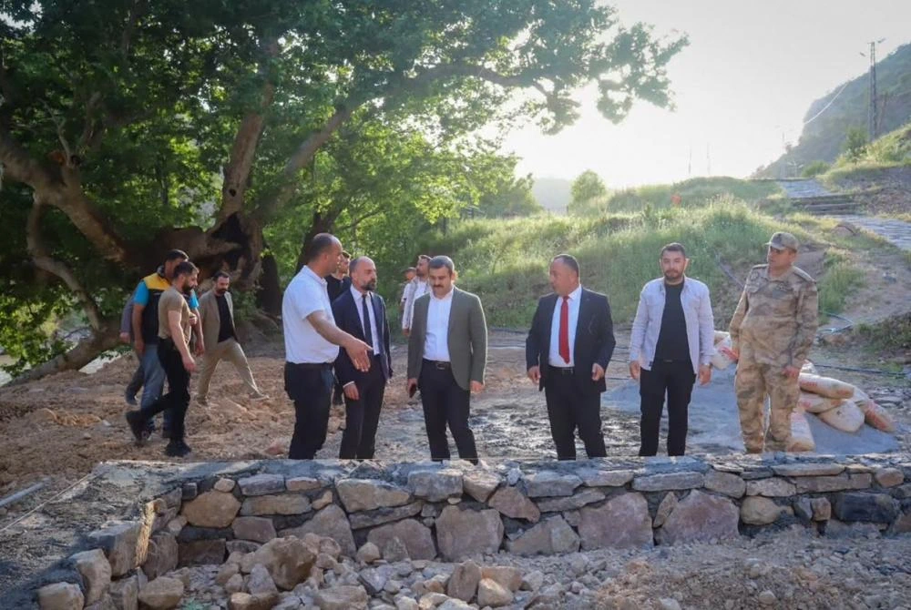 Çukurca’da Su Sporları Projesi Kapsamında Bungalov Evler İncelendi