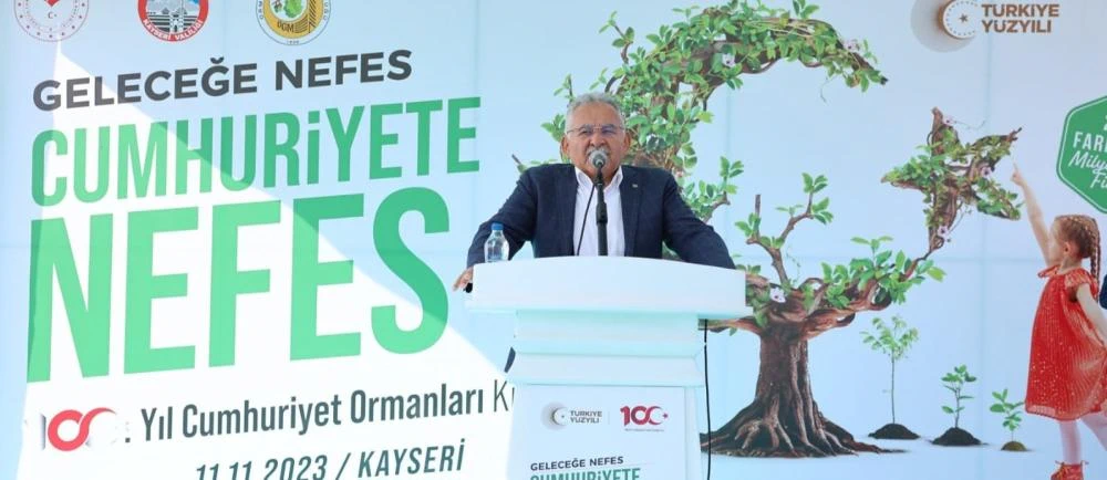 Kayseri'den Yeşil Atağı: 2025'te 100 Bin Fidan Hedefi