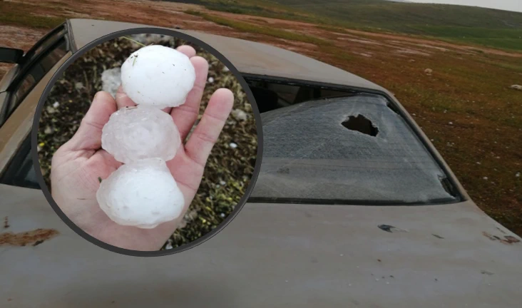 Şanlıurfa'da Akşama Doğru Vuran Dolu, Çiftçiyi Yıktı