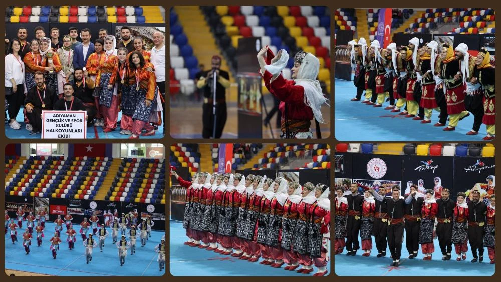Adıyaman’da Halk Oyunları Rüzgarı Esti: 33 Kulüp, 980 Sporcu Yarıştı