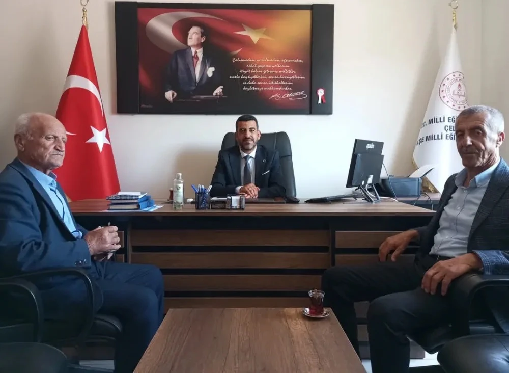 MHP Çelikhan İlçe Başkanı'ndan İlçe Milli Eğitim Müdürü Kılıç'a Hayırlı Olsun Ziyareti
