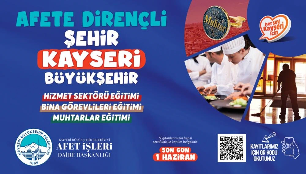 Kayseri Büyükşehir'den Afetlere Hazırlık İçin Üç Sektöre Özel Eğitim Seferberliği