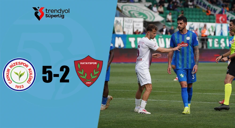 Rizespor Sezonu Fırtına Gibi Kapadı: 5-2'lik Görkemli Galibiyet