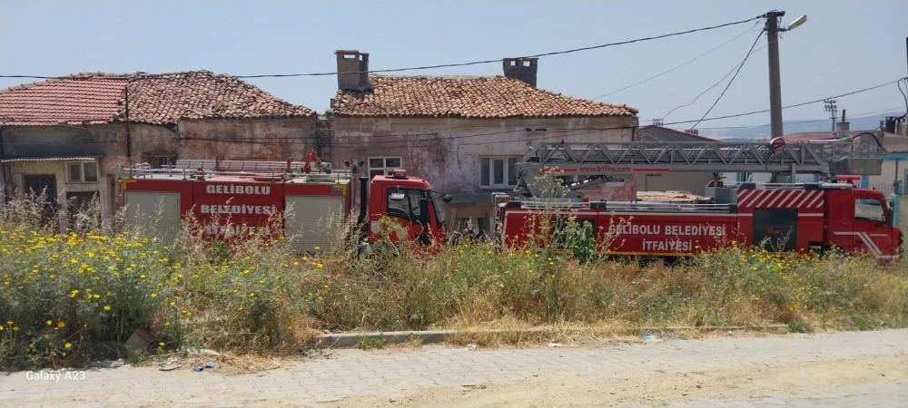 Çöp ev yangını korkuttu