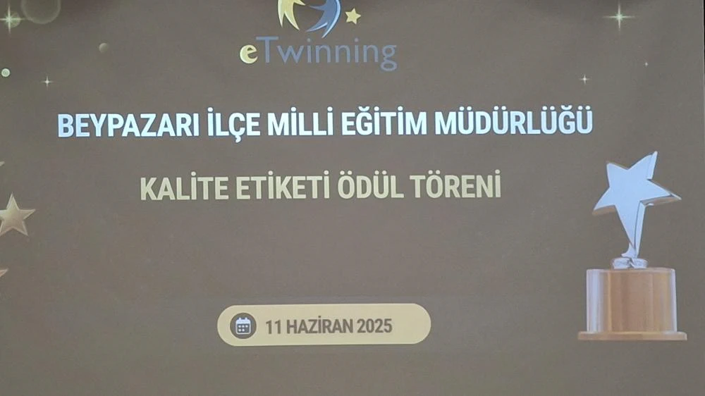 Beypazarı İlçesinde e twinning Kalite Etiketi ödül töreni düzenlendi