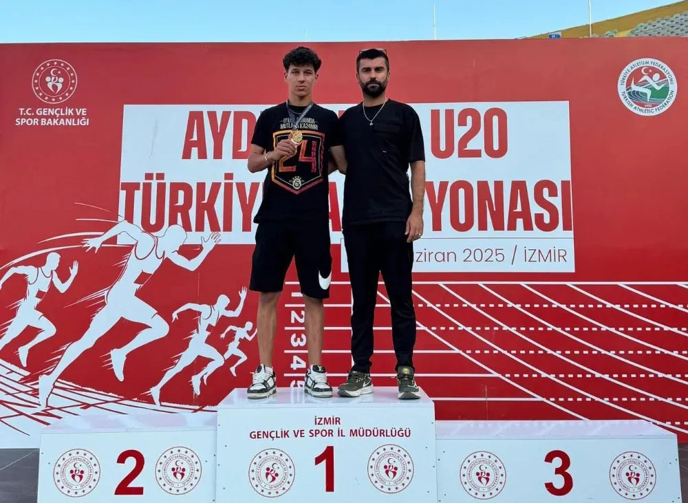 ADİL SANİ KONUKOĞLU SPOR LİSESİ ÖĞRENCİSİ FURKAN KANLI ATLETİZMDE TÜRKİYE ŞAMPİYONU OLDU