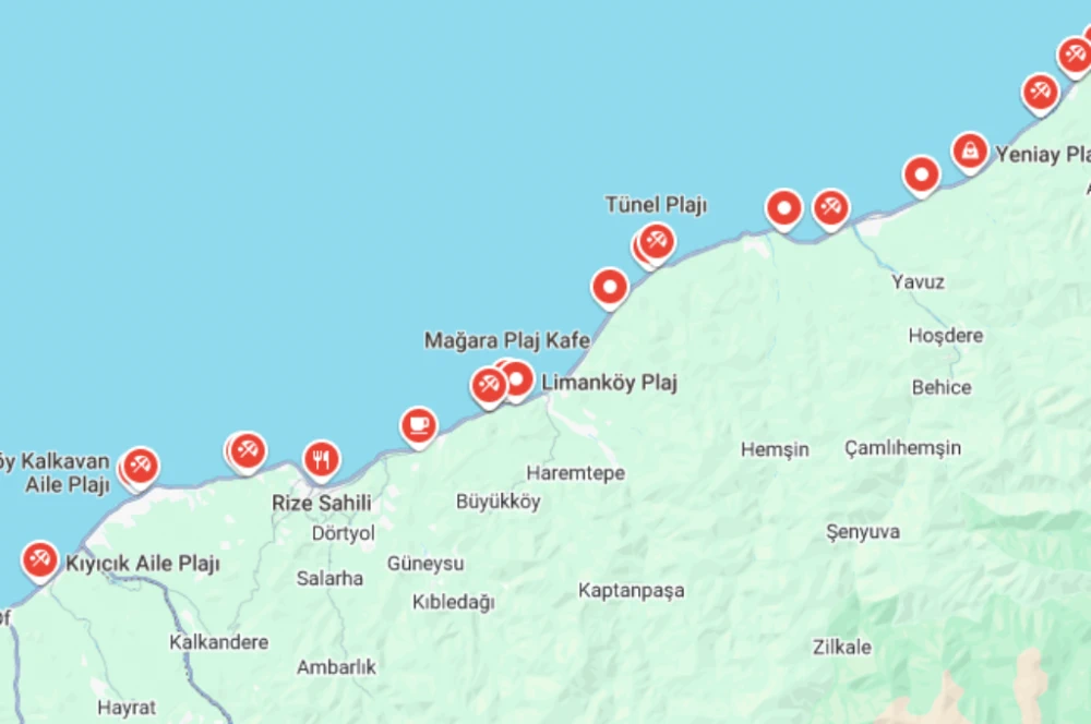 Rize\'de Yüzme Keyfi: 14 Plajın Su Kalitesi Onaylandı