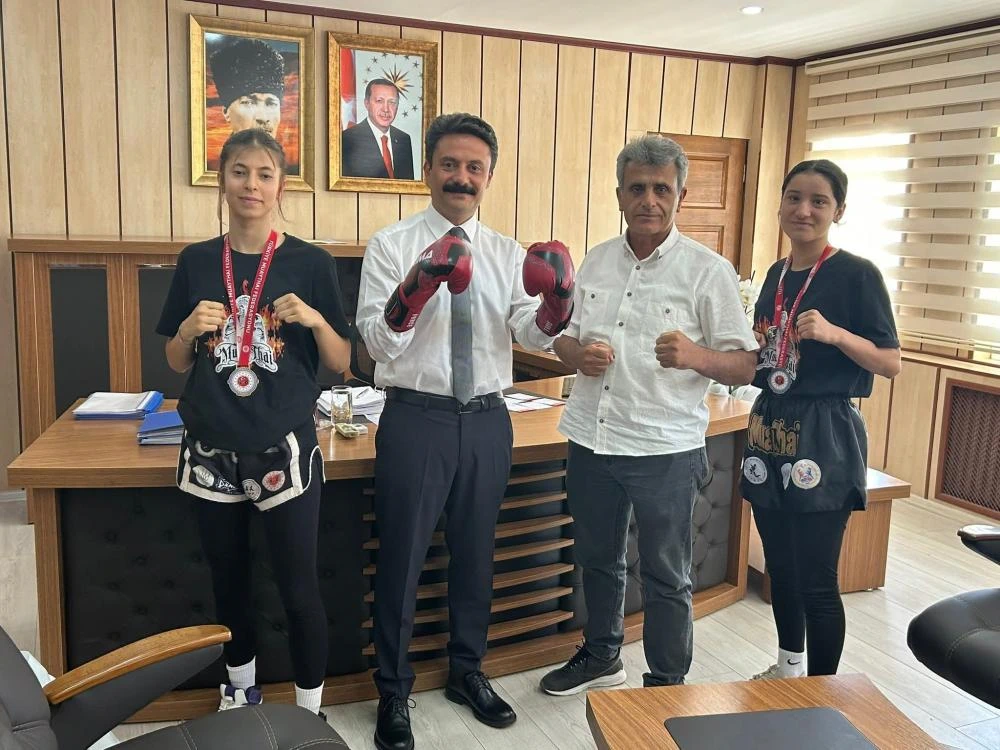 Şampiyon Sporculardan Kaymakam Aslan’a Anlamlı Ziyaret