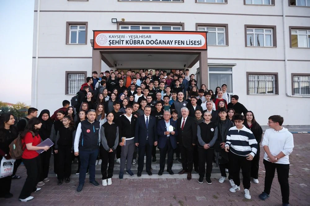 BÜYÜKKILIÇ’TAN YEŞİLHİSAR’DAKİ KATI ATIK TRANSFER İSTASYONU VE FEN LİSESİNE ZİYARET