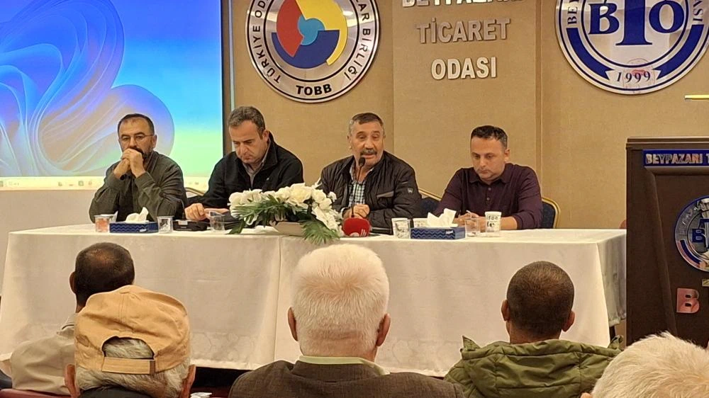 Beypazarı İlçesinde İl Tarım Orman müdürlüğü tarafından Çiftçi Bilgilendirme toplantısı düzenlendi: