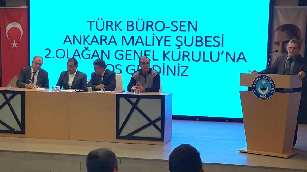 TÜRK BÜRO-SEN ANKARA MALİYE ŞUBESİ YENİ ORGANLARINI SEÇTİ