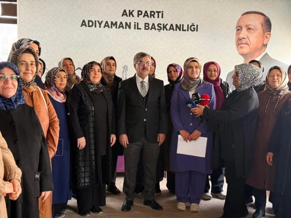 AK Parti Adıyaman Kadın Kolları’ndan 25 Kasım’da Şiddete Karşı Güçlü Mesaj